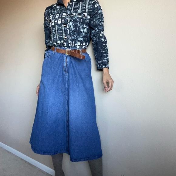 Denim maxi skirt - Picture 4 of 6